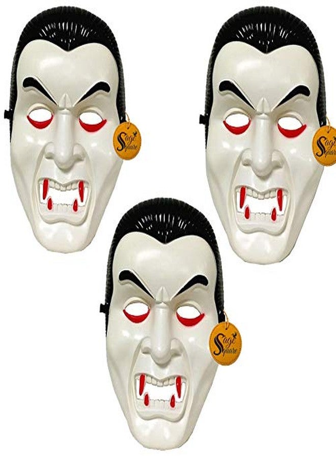 Sage Square Vampire Comic FACE MASK Fawkes Mask Anonymous Edition Face-Mask Perfect Fit Cosplay Holi Halloween Function Party (Set of 3) - Image 1